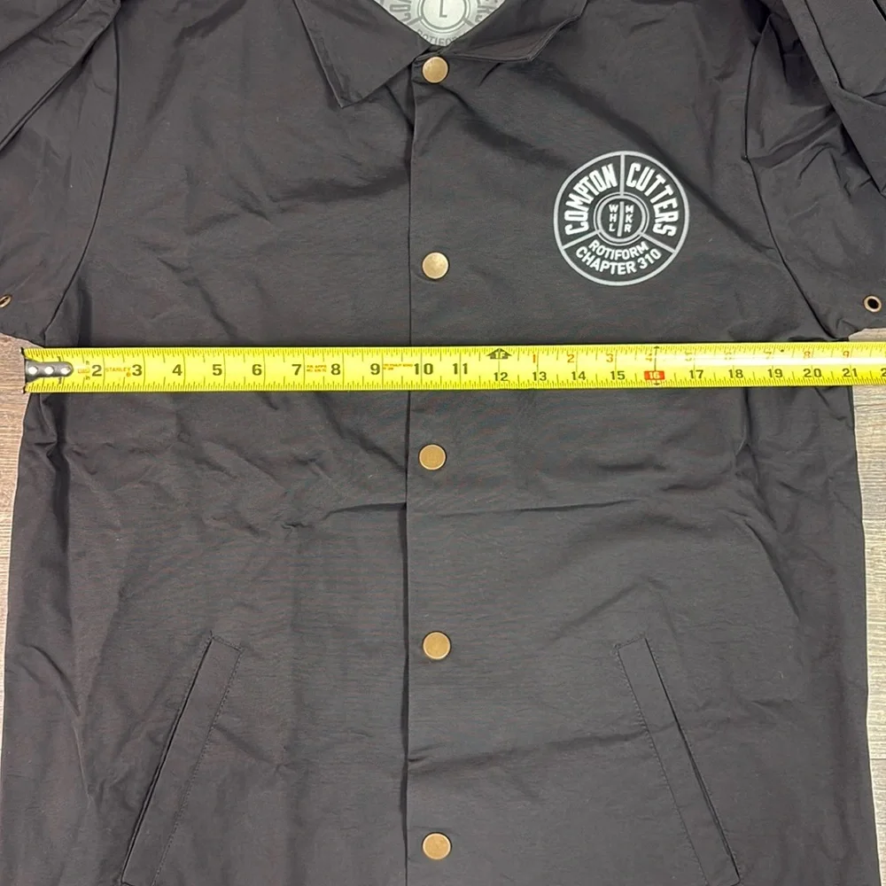 Compton Cutters {Independent Trading Co} Men’s Snap Closure Windbreaker Jacket L